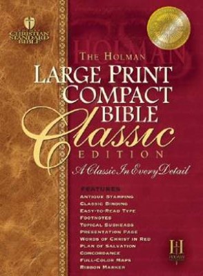 HCSB Large Print Compact Classic Edition, Black (Bonded Leather)