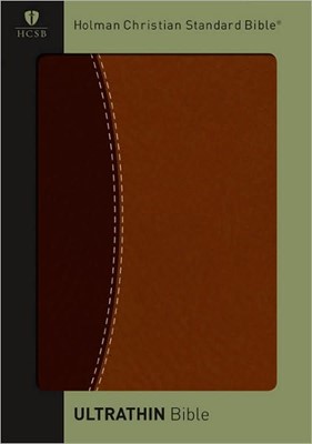 HCSB Ultrathin Reference Bible, Dark Brown/Brown (Imitation Leather)