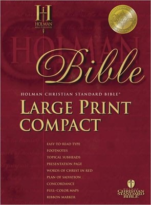 HCSB Large Print Compact Classic Edition, Burgundy (Bonded Leather)