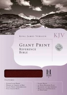 KJV Giant Print Reference Bible, Burgundy Bonded Leather (Bonded Leather)
