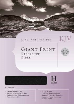 KJV Giant Print Reference Bible, Black Bonded Leather (Bonded Leather)