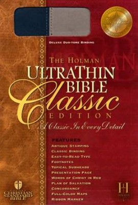 HCSB Ultra Thin Reference Bible - Classic Edition, Duo (Bonded Leather)