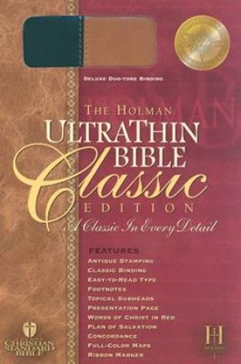 HCSB Ultra Thin Reference Bible - Classic Edition, Duo (Imitation Leather)