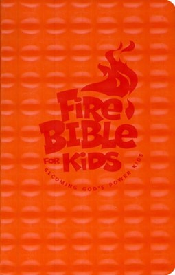 NKJV Fire Bible For Kids, Orange (Flexisoft)