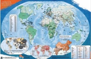 Operation World Wall Map (UV Coated) (Poster)