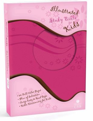 HCSB Illustrated Study Bible For Kids, Pink (Imitation Leather)