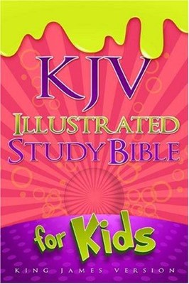 KJV Illustrated Study Bible For Kids, Pink Leathertouch (Imitation Leather)