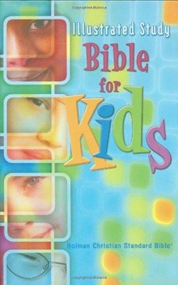 HCSB Illustrated Study Bible For Kids, Brown Simulated Leath (Hard Cover)