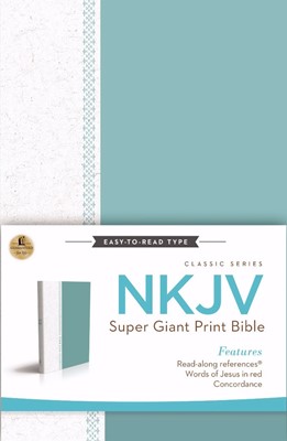 NKJV Super Giant Print Reference Bible (Hard Cover)