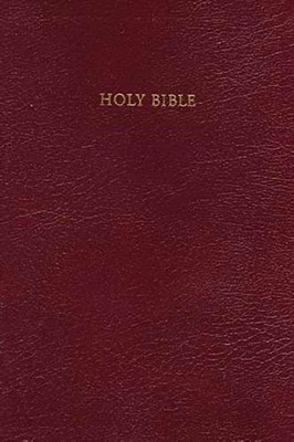 KJV Ultraslim Reference Bible Burgundy (Bonded Leather)