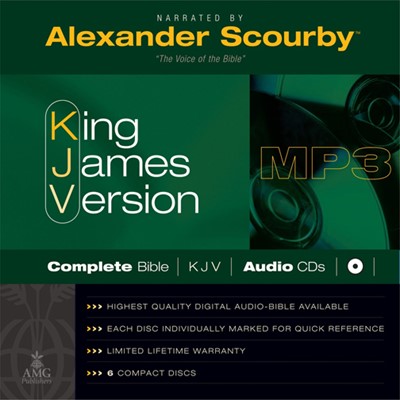 KJV Scourby Complete Bible Audio Mp3 CD (CD-Audio)