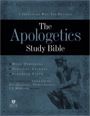 Apologetics Study Bible, Black Genuine Leather (Leather Binding)