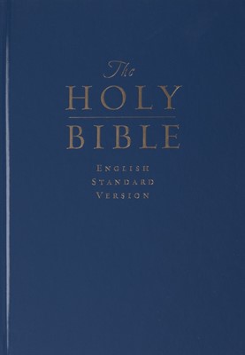 ESV Pew And Worship Bible, Large Print (Navy Blue) (Paperback)