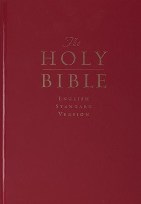 ESV Pew And Worship Bible, Large Print (Dark Red) (Paperback)