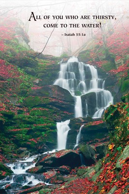 Waterfall Scripture Series Bulletin (Pkg of 50) (Loose-leaf)