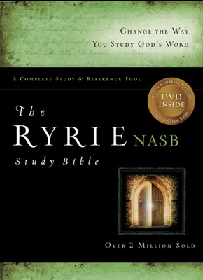 NAS Ryrie Study Bible Bonded Leather Green Red Letter In, Th (Leather Binding)