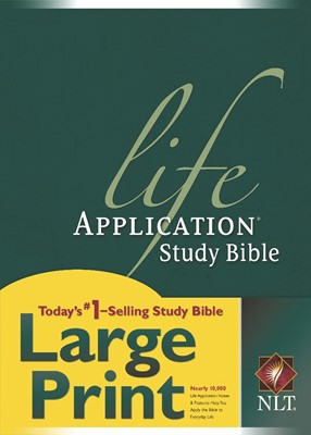 NLT Life Application Study Bible Large Print (Hard Cover)