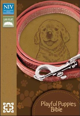 Playful Puppies Bible (Leather Binding)
