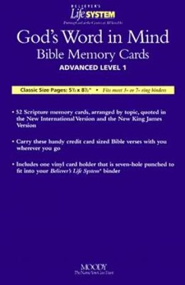 Bls Gods Word In Mind Bible Memory Cards-Advanced Level 1 (Calendar)