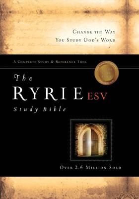The ESV Ryrie Study Bible Calfskin Leather Black Red Letter (Leather Binding)