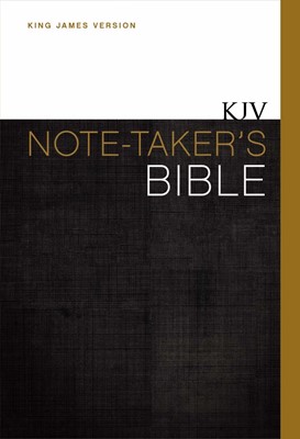 KJV Note-Taker'S Bible (Hard Cover)