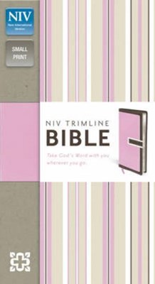 NIV Trimline Choc/Pink Duo-Tone Bible (Flexiback)