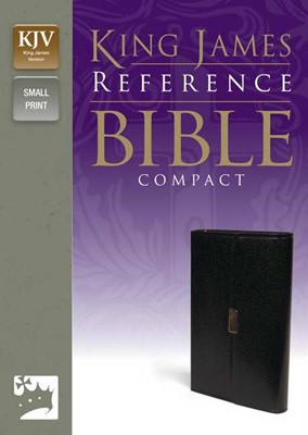 KJV Reference Bible, Compact, Black, Red Letter Ed. (Bonded Leather)
