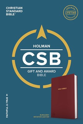 CSB Gift & Award Bible, Burgundy (Imitation Leather)