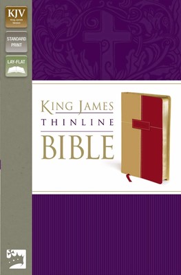 KJV Thinline Bible, Brown/Red (Imitation Leather)