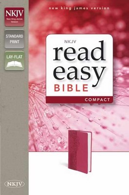 NKJV Readeasy Bible Compact, Hot Pink (Leather-Look)