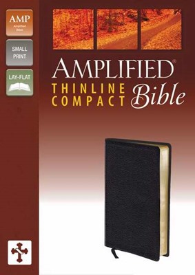 Amplified Thinline Bible Compact, Black (Bonded Leather)