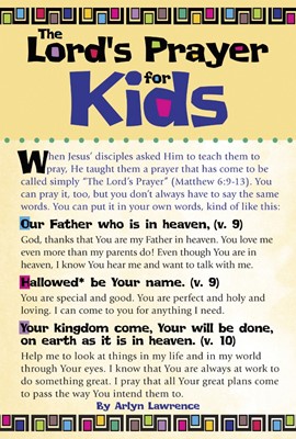 The Lord's Prayer For Kids (pack of 20) (Multiple Copy Pack)