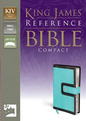 KJV Reference Bible, Compact, Blue/Brown, Red Letter Ed. (Imitation Leather)