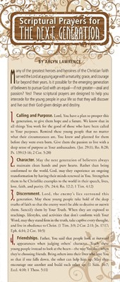 Scriptural Prayers for the Next Generation (pack of 50) (Multiple Copy Pack)