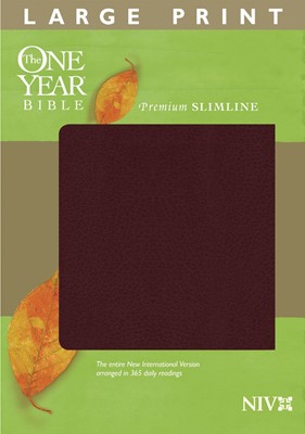 The NIV One Year Bible Premium Slimline Large Print (Bonded Leather)