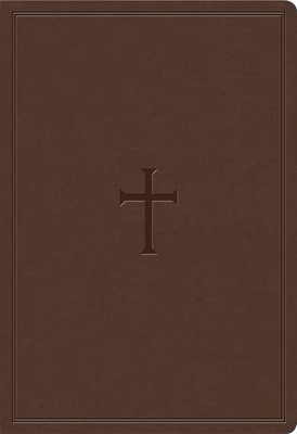 KJV Super Giant Print Reference Bible, Brown LeatherTouch, I (Imitation Leather)