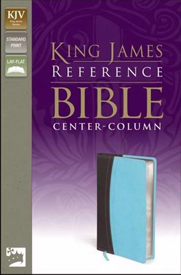 KJV Reference Bible, Brown/Blue, Red Letter Ed. (Leather-Look)