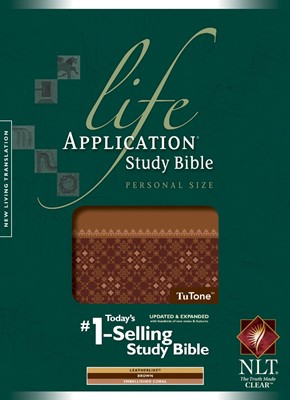 NLT Life Application Study Bible Personal Size, Tutone (Imitation Leather)