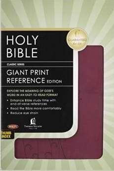 NKJV Personal Size Giant Print End-Of-Verse Reference Bible (Paperback)