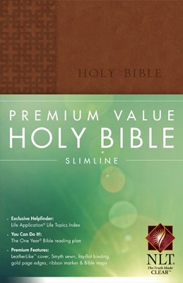 NLT Premium Value Slimline Bible (Imitation Leather)