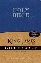 KJV Gift And Award Bible, Blue (Leather-Look)