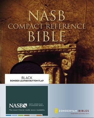 NASB Compact Reference Bible, Black, Red Letter Ed. (Bonded Leather)