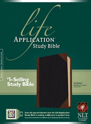 NLT Life Application Study Bible Tutone (Imitation Leather)