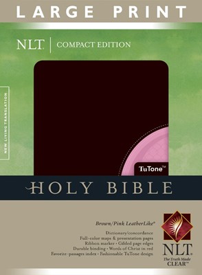 NLT Compact Edition Bible  Large Print, Tutone (Imitation Leather)