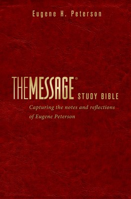 The Message Study Bible (Leather Binding)