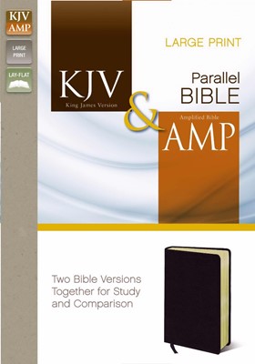 KJV And Amp Parallel Bible, Large Print (Bonded Leather)