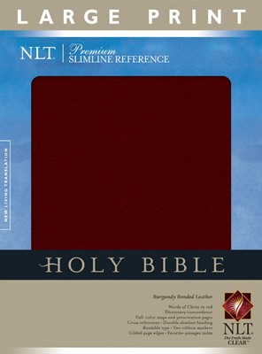 NLT Premium Slimline Reference Bible, Large Print (Bonded Leather)