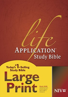 NIV Life Application Study Bible, Large Print (Hard Cover)