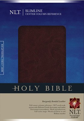 NLT Slimline Center Column Reference Bible (Hard Cover)