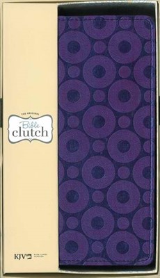 KJV Bible Clutch Duotone purple (Leather-Look)